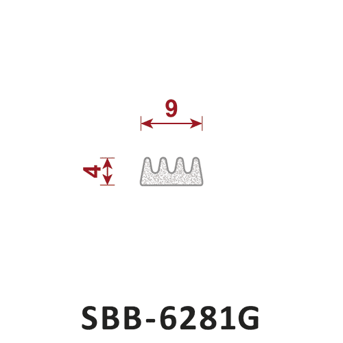 uszczelka silikonowa gąbczasta SBB-6281G